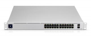 Ubiquiti UniFi USW-PRO-24-POE Gen2 24port GbE LAN 16xPoE+ 8xPoE++ 2xSFP+ port L3 menedzselhető switch PC