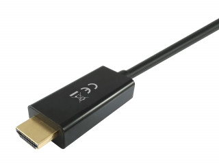 Equip Átalakító Kábel - 119390 (DisplayPort - HDMI kábel, apa/apa, 2m) PC