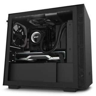 NZXT H210i Matte Black Mini Tower Fekete PC