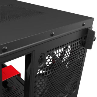 NZXT H210i Matte Black Red Mini Tower Fekete, Vörös PC