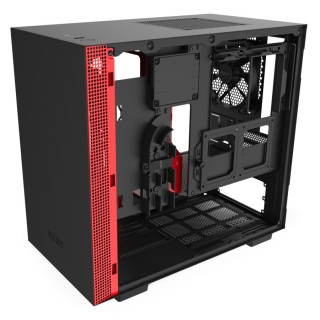 NZXT H210i Matte Black Red Mini Tower Fekete, Vörös PC