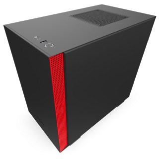 NZXT H210i Matte Black Red Mini Tower Fekete, Vörös PC