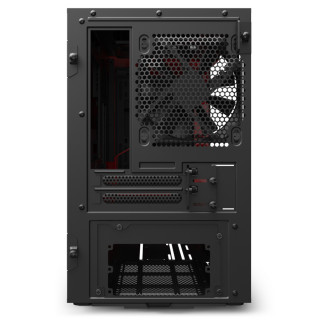 NZXT H210i Matte Black Red Mini Tower Fekete, Vörös PC