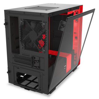 NZXT H210i Matte Black Red Mini Tower Fekete, Vörös PC