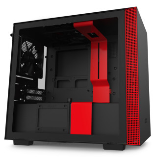 NZXT H210i Matte Black Red Mini Tower Fekete, Vörös PC