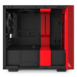 NZXT H210i Matte Black Red Mini Tower Fekete, Vörös PC