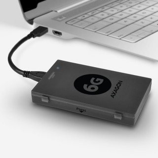 Axagon ADSA-1S6 Fekete [2.5"/USB3.0] PC