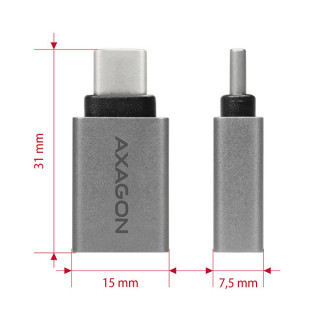 AXAGON RUCM-AFA USB-C 3.1 M > USB-A F PC