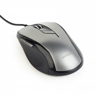 Gembird optical mouse MUS-6B-01-BG, 1600 DPI, USB, Black/spacegrey PC