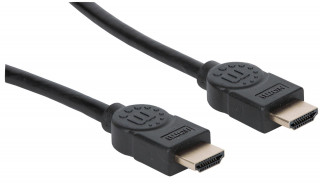 Manhattan Kábel - HDMI to HDMI (Dynamic HDR, eARC, 3D, 8K@60Hz, VRR, QMS, 48 Gbps Bandwidth, 1m, Fekete) PC