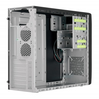 Chieftec CG-04B-OP Mesh szériás táp nélküli fekete mATX / ATX ház PC