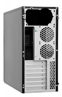 Chieftec CG-04B-OP Mesh szériás táp nélküli fekete mATX / ATX ház PC