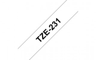 LABEL Brother TZE-231 (12mm, 8m) laminált szalag - Fehér PC