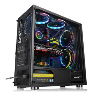 Thermaltake V200 TG RGB (Ablakos) - Fekete PC