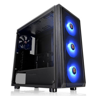 Thermaltake Versa J23 RGB (Edzett üveg) - Fekete PC