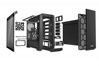 Be Quiet Silent Base 601 (Edzett üveg) - Fekete PC