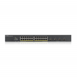 ZyXEL XGS1930-28HP 24port GbE LAN PoE (375W) 4port 10GbE SFP+ L2+ menedzselhető switch PC