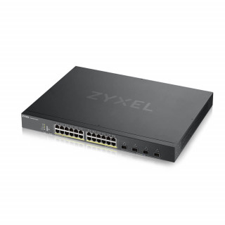 ZyXEL XGS1930-28HP 24port GbE LAN PoE (375W) 4port 10GbE SFP+ L2+ menedzselhető switch PC