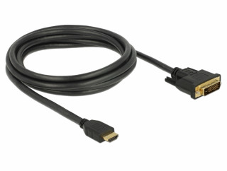 DeLock HDMI to DVI 24+1 cable bidirectional 2m Black PC