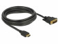 DeLock HDMI to DVI 24+1 cable bidirectional 3m Black thumbnail