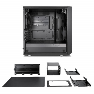 Fractal Design Meshify C Mini (Edzett üveg) - Fekete PC