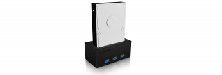 HDD-DOCK Raidsonic Icy Box IB-118U3-SPC (USB3.0) - Fekete PC