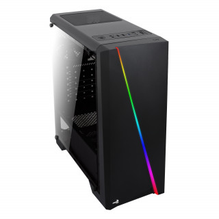 AeroCool Cylon RGB (Plexi Ablak) - Fekete PC