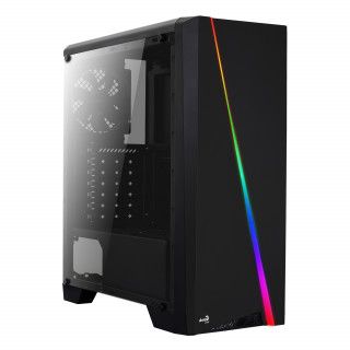 AeroCool Cylon RGB (Plexi Ablak) - Fekete PC