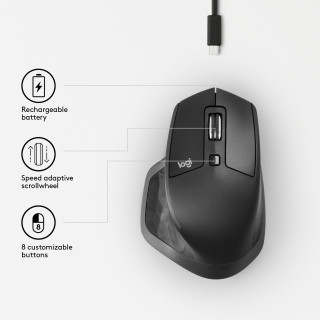 Logitech MX Master 2S [Vez.nélküli] - Grafit PC