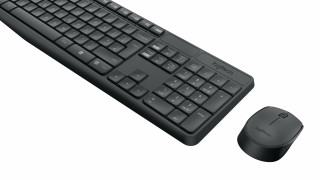 Logitech MK235 billentyűzet Vezeték nélküli RF QWERTZ Német Szürke PC