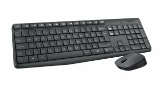 Logitech MK235 billentyűzet Vezeték nélküli RF QWERTZ Német Szürke PC