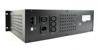 UPS Gembird Rack 19' 3.4U 1500VA, 4xIEC 230V OUT, IEC14 IN,RJ11, USB, LCD PC