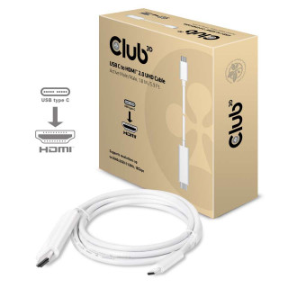 CLUB3D USB 3.1 Type C - HDMI 2.0 1.8m kábel PC