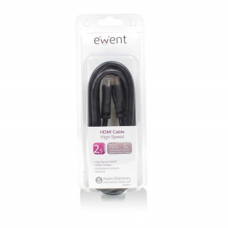 Ewent HDMI-HDMI kábel 2,5m Black PC