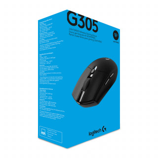 Logitech G G305 egér Jobbkezes Vezeték nélküli RF Optikai 12000 DPI Fekete PC