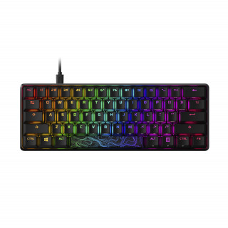 HYPERX Vezetékes Billentyűzet Alloy Origins 60 RGB HX Red Mechanikus USB US PC