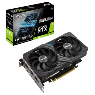 ASUS DUAL-RTX3060TI-O8G-MINI-V2 videókártya NVIDIA GeForce RTX 3060 Ti 8 GB GDDR6 PC