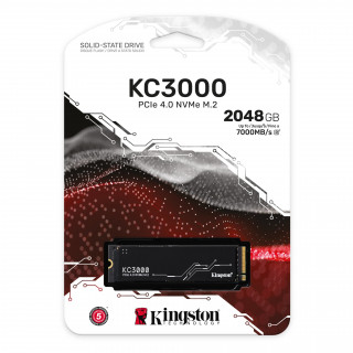 Kingston KC3000 2TB M.2 SSD meghajtó (SKC3000D/2048G) PC