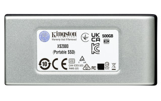 Kingston Technology XS2000 500 GB Fekete, Ezüst PC