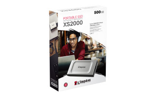 Kingston Technology XS2000 500 GB Fekete, Ezüst PC