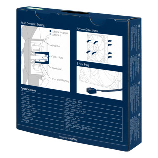 Arctic F12 Silent 120mm - Fekete PC