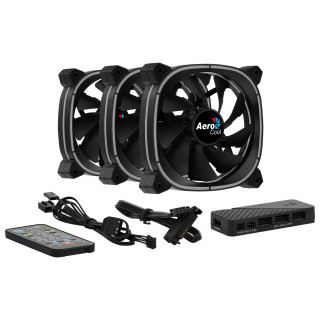 AeroCool Astro 12 ARGB 120mm [3-Pack, Remote control] PC