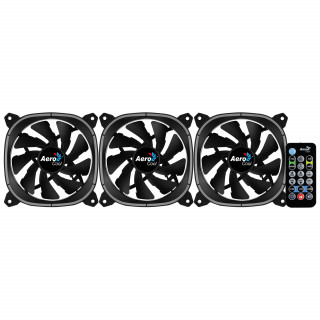 AeroCool Astro 12 ARGB 120mm [3-Pack, Remote control] PC