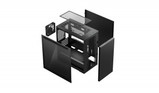 DeepCool R-MACUBE110-BKNGM1N-G-1 számítógép ház Midi Tower Fekete PC