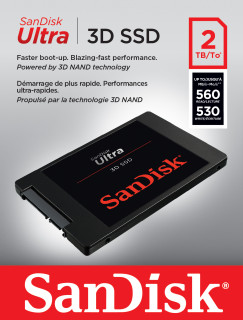 Sandisk SSD Ultra 3D,2TB, 560/530 MB/s PC