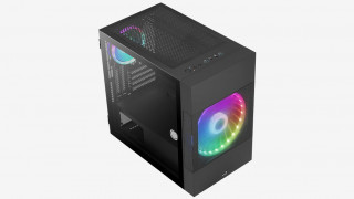 Aerocool Atomic Mini Tower Fekete PC