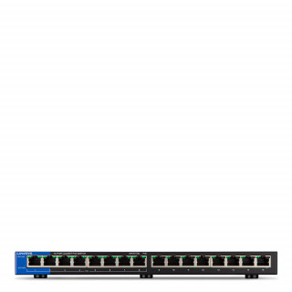 Linksys SMB LGS116P 16port POE+ 10/100/1000Mbps LAN nem menedzselhető asztali Switch PC