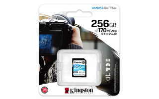 Kingston 256GB SD Canvas Go Plus (SDXC Class 10 UHS-I U3) (SDG3/256GB) memória kártya (használt) PC