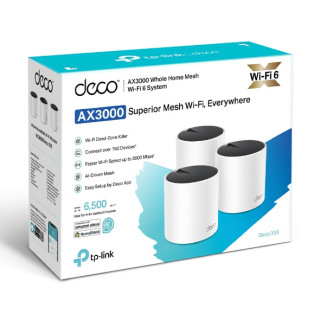 TP-LINK Deco X55(3-pack) AX3000 Whole Home Mesh Wi-Fi 6 rendszer PC