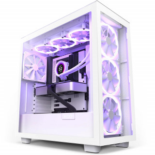 NZXT H7 Elite Fehér (Táp nélküli) ablakos ATX ház PC